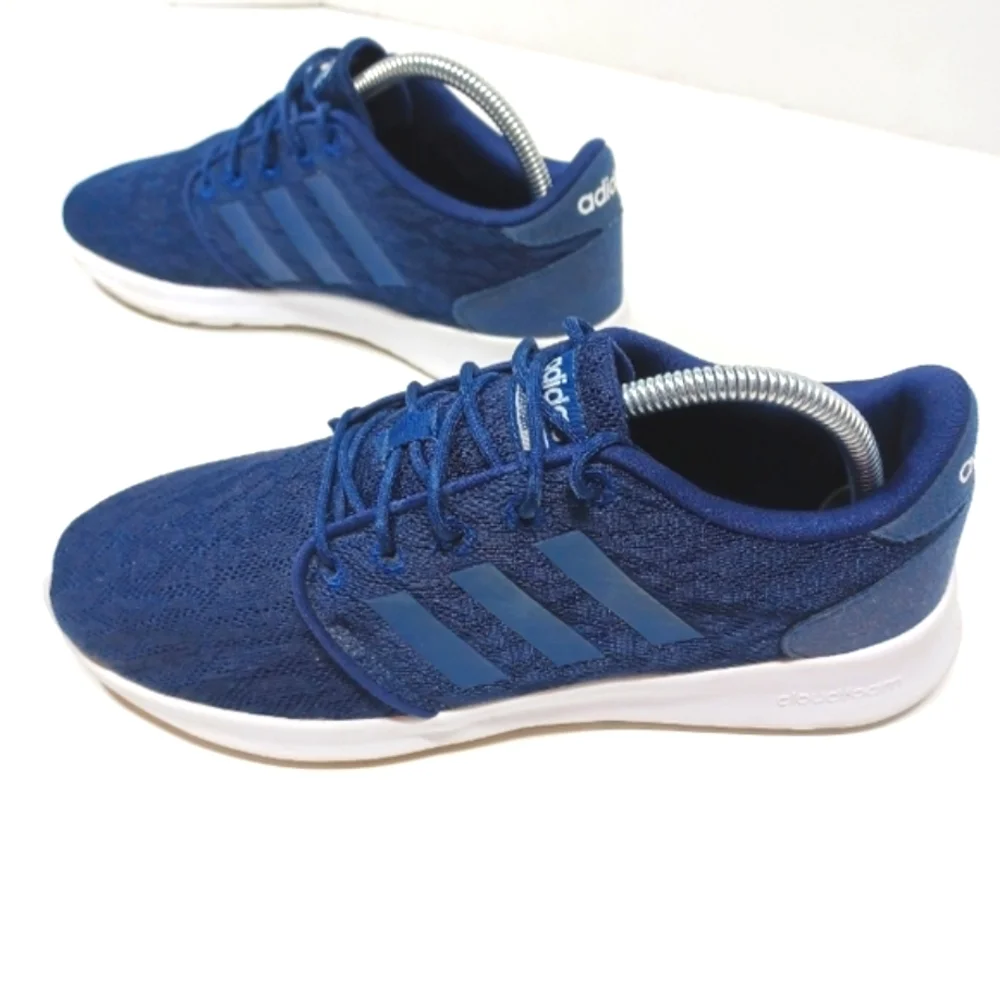Adidas Cloudfoam Memory Foam Trainers Sneakers Tennis Shoes Navy Blue Women's  9
